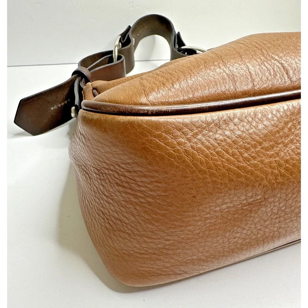 Dooney & Bourke 1975 Anniversary East West Hobo Purse Shoulder Brown Leather